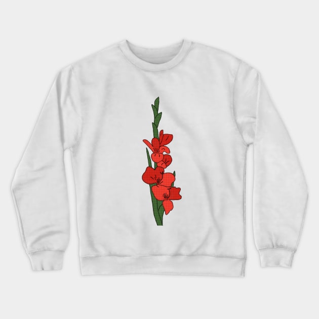 Gladiole Crewneck Sweatshirt by Blumchen